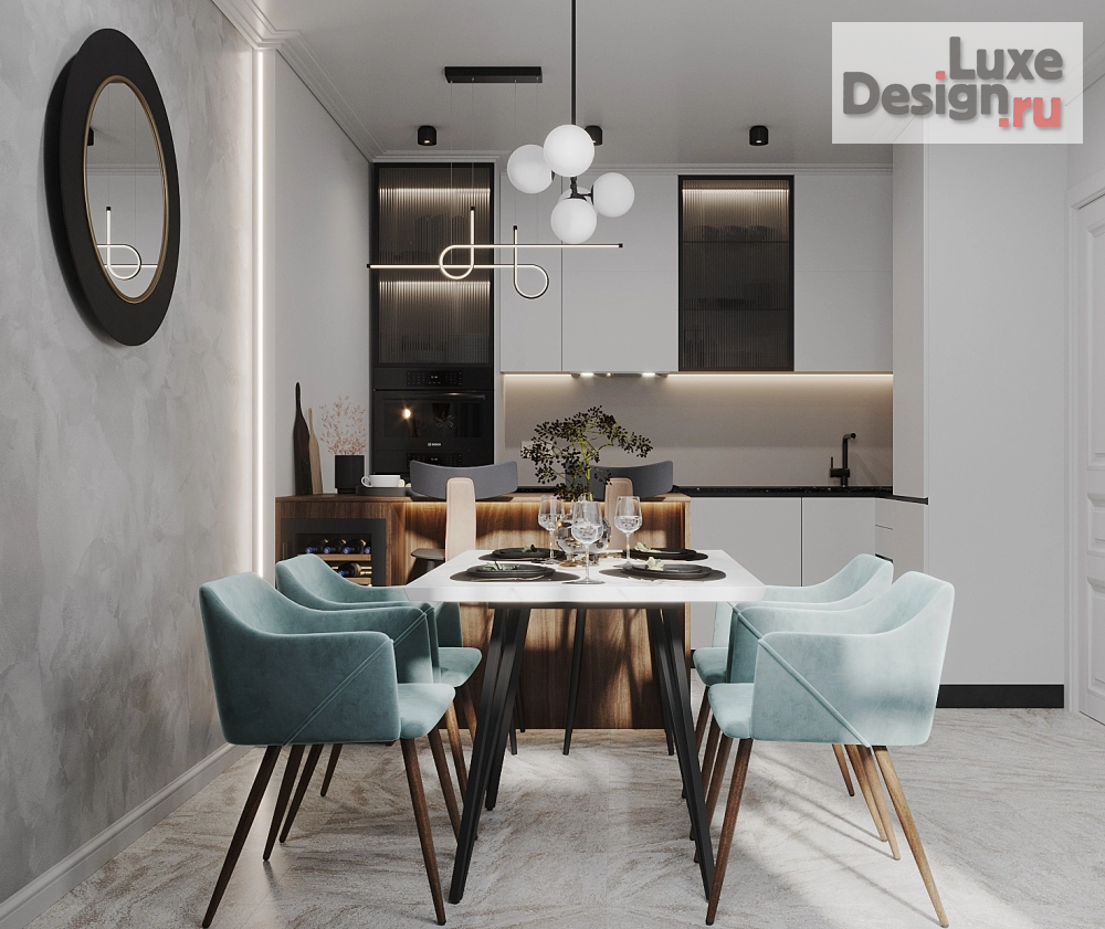 Дизайн интерьера трехкомнатной квартиры "Колпино" (фото 5)