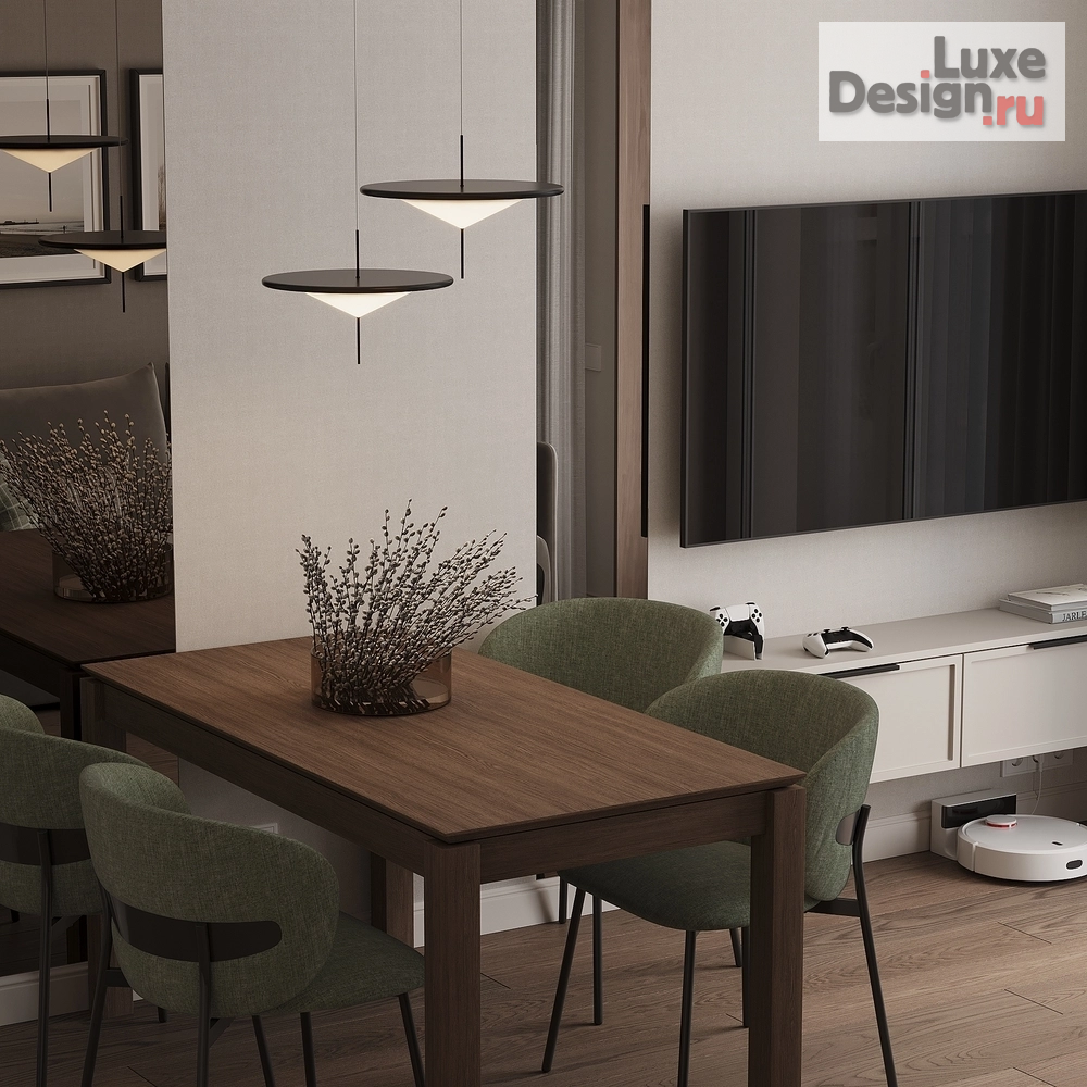 Дизайн интерьера двухкомнатной квартиры "Дизайн-проект квартиры в современном стиле г.Ярославль" (фото 2)