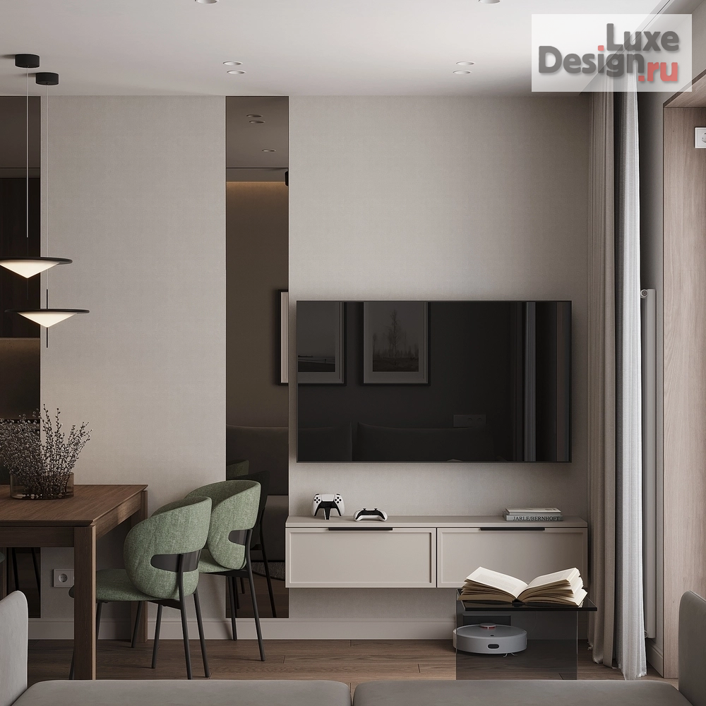 Дизайн интерьера двухкомнатной квартиры "Дизайн-проект квартиры в современном стиле г.Ярославль" (фото 3)