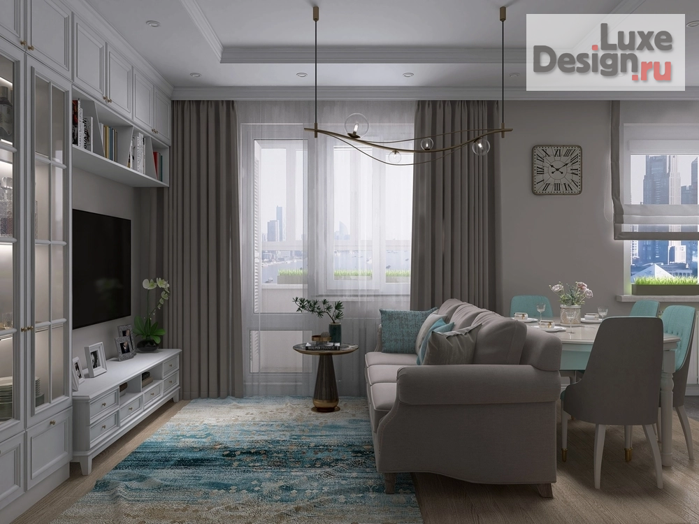 Дизайн интерьера однокомнатной квартиры "1-комнатная квартира в Измайлово" (фото 8)