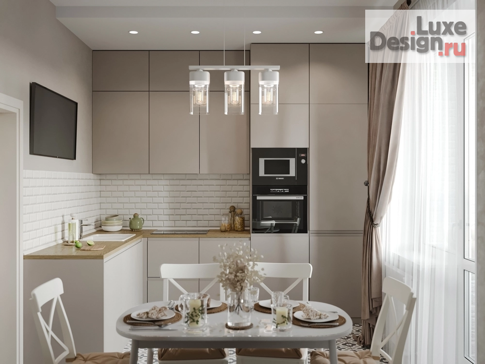 Дизайн интерьера двухкомнатной квартиры "ЖК на улице Лавочкина" (фото 3)