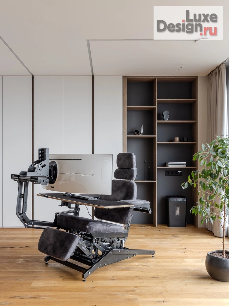 Дизайн интерьера квартиры "Пространство тишины и технологий: Интерьер для айтишника с видом на воду" (фото 13)