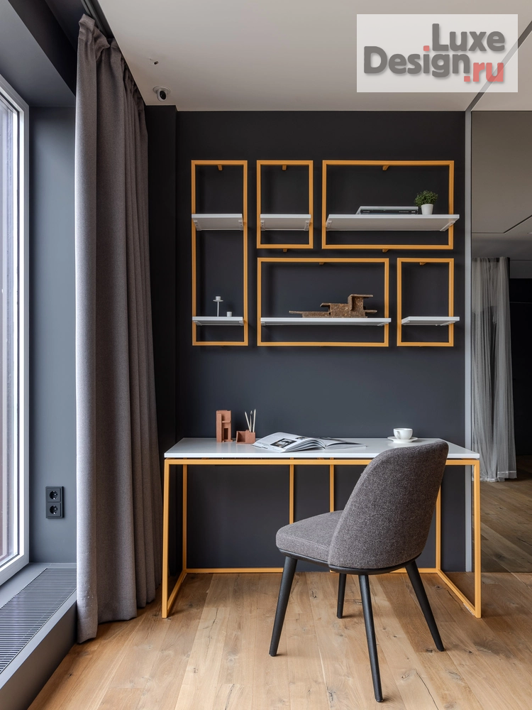 Дизайн интерьера квартиры "Пространство тишины и технологий: Интерьер для айтишника с видом на воду" (фото 19)