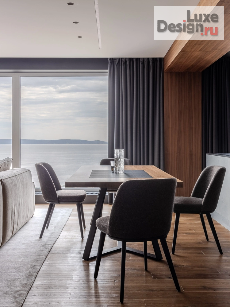 Дизайн интерьера квартиры "Пространство тишины и технологий: Интерьер для айтишника с видом на воду" (фото 27)