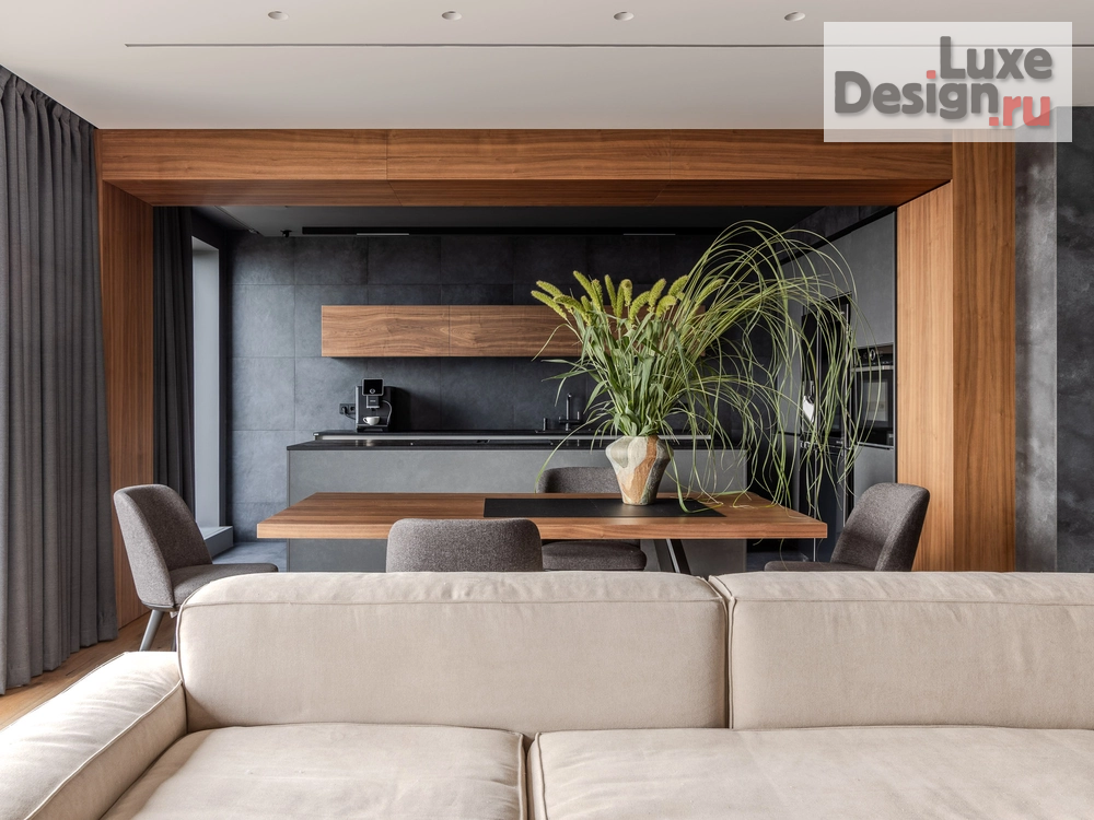 Дизайн интерьера квартиры "Пространство тишины и технологий: Интерьер для айтишника с видом на воду" (фото 3)