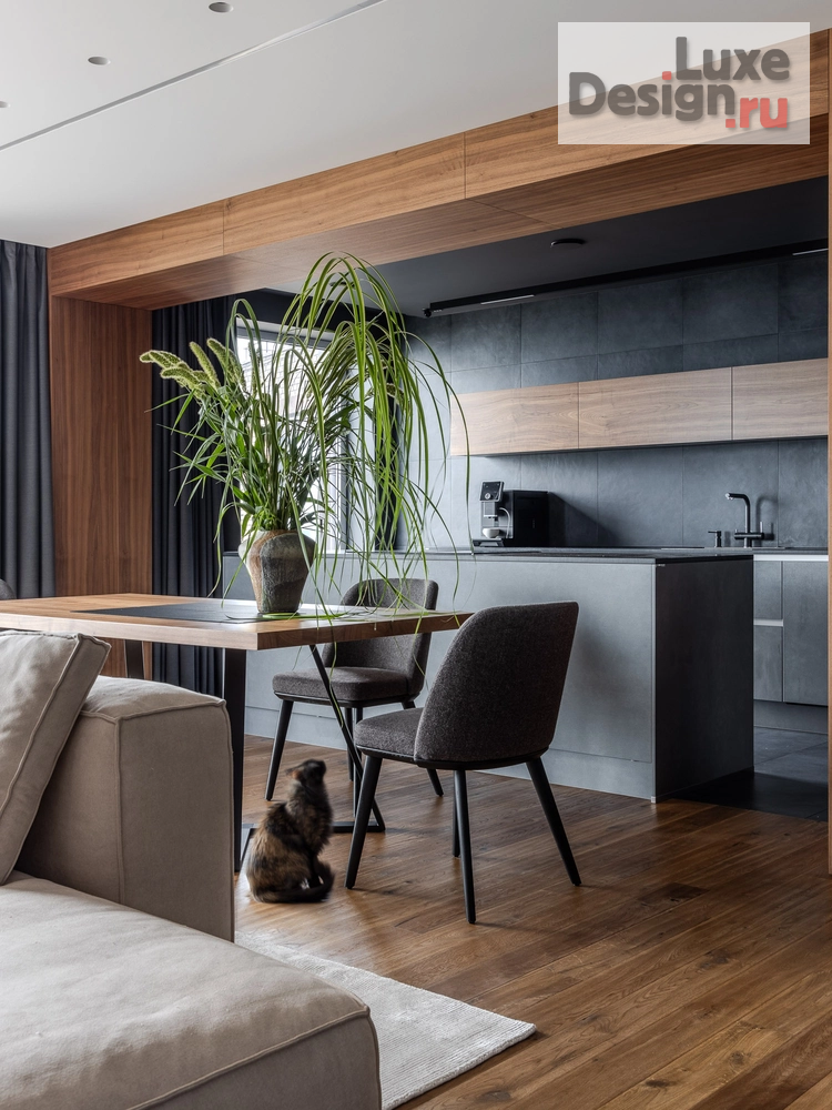 Дизайн интерьера квартиры "Пространство тишины и технологий: Интерьер для айтишника с видом на воду" (фото 31)