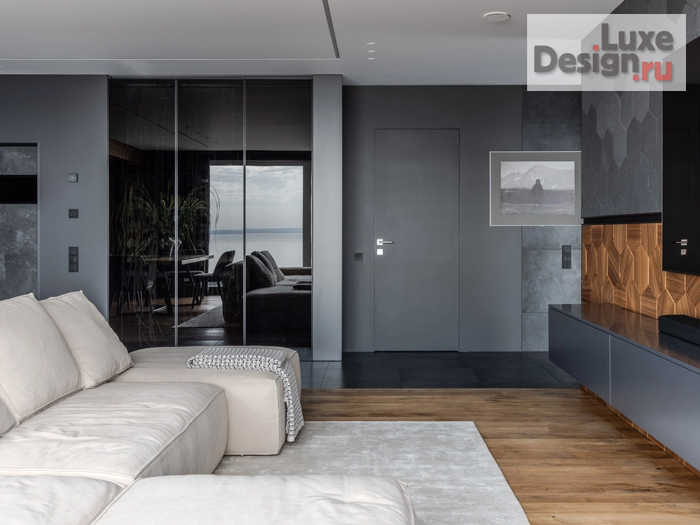 Дизайн интерьера квартиры "Пространство тишины и технологий: Интерьер для айтишника с видом на воду" (фото 34)