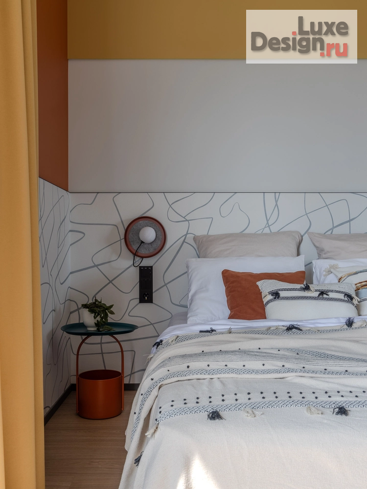 Дизайн интерьера квартиры "Жизнерадостный интерьер для отдыха, жизни и вдохновения" (фото 7) от дизайнера Строчка - дизайн студия интерьера Дизайн интерьера квартиры "Жизнерадостный интерьер для отдыха, жизни и вдохновения" (фото 7)