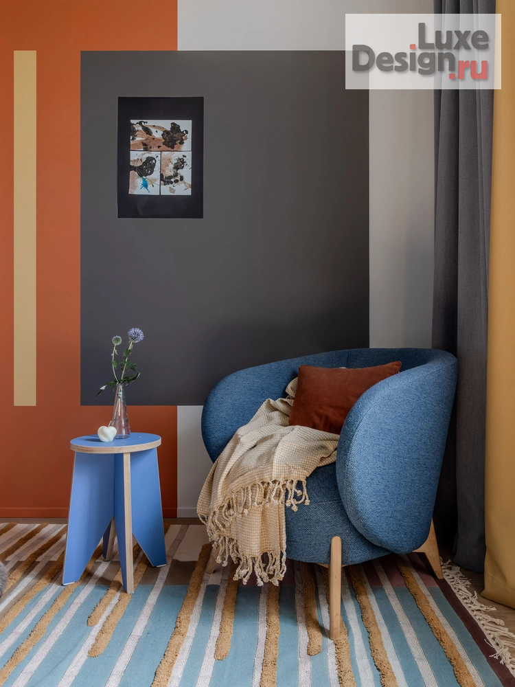 Дизайн интерьера квартиры "Жизнерадостный интерьер для отдыха, жизни и вдохновения" (фото 13) от дизайнера Строчка - дизайн студия интерьера Дизайн интерьера квартиры "Жизнерадостный интерьер для отдыха, жизни и вдохновения" (фото 13)