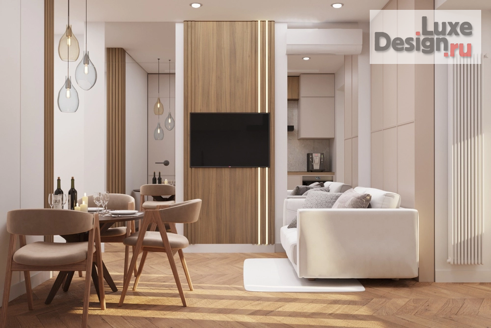 Дизайн интерьера однокомнатной квартиры "КАК 40кв.м. ПРЕВРАТИТЬ В ПОНАСТОЯЩЕМУ «УДОБНО ЖИТЬ»" (фото 1)