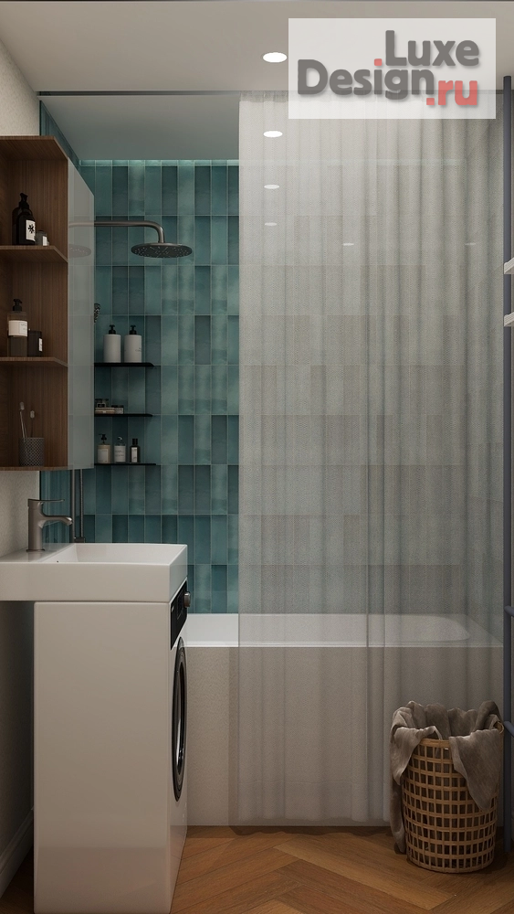 Дизайн интерьера однокомнатной квартиры "ФУНКЦИОНАЛЬНЫЙ МИНИМУМ НА 30 м² В ХРУЩЕВКЕ ДЛЯ МОЛОДОЙ" (фото 11)