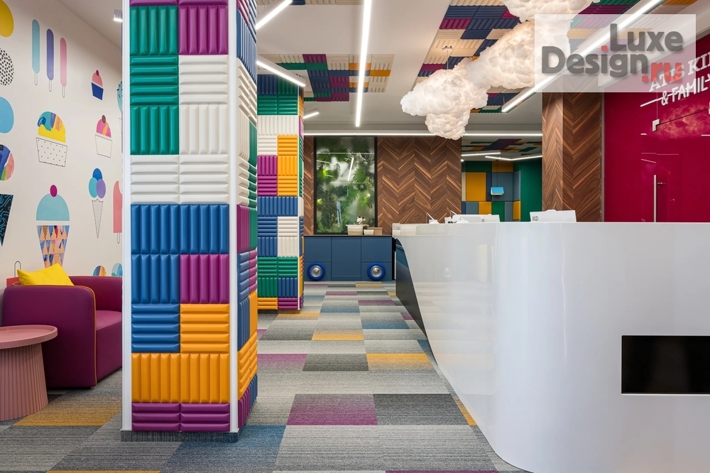 Дизайн интерьера лечебного учреждения "Atis Kids Family, детская стоматология в Екатеринбурге" (фото 13)