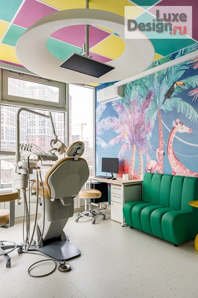 Дизайн интерьера лечебного учреждения "Atis Kids Family, детская стоматология в Екатеринбурге" (фото 37)