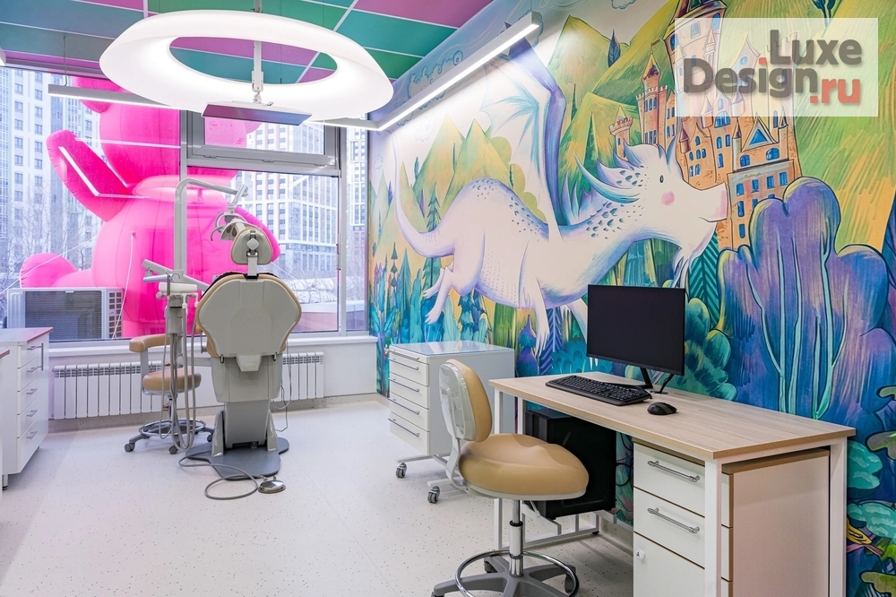 Дизайн интерьера лечебного учреждения "Atis Kids Family, детская стоматология в Екатеринбурге" (фото 35)