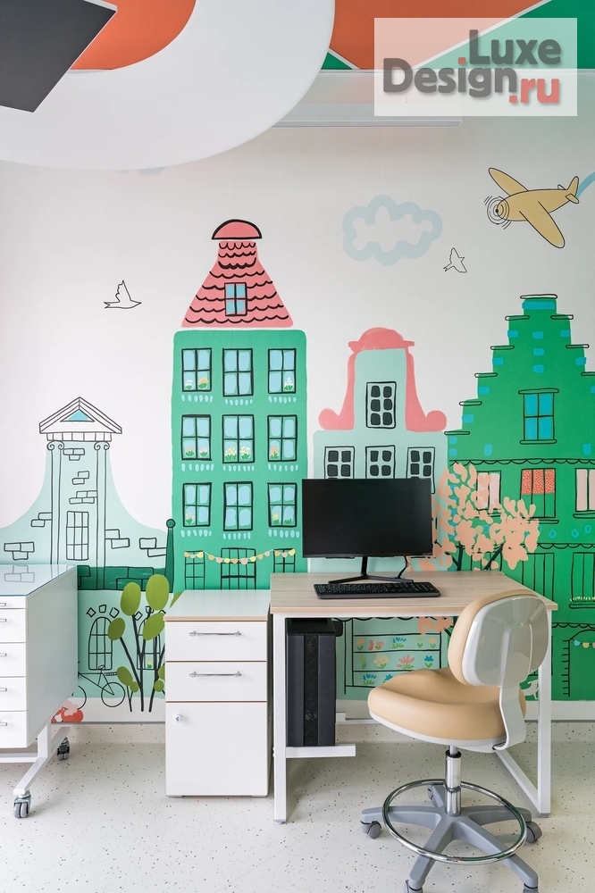 Дизайн интерьера лечебного учреждения "Atis Kids Family, детская стоматология в Екатеринбурге" (фото 34)