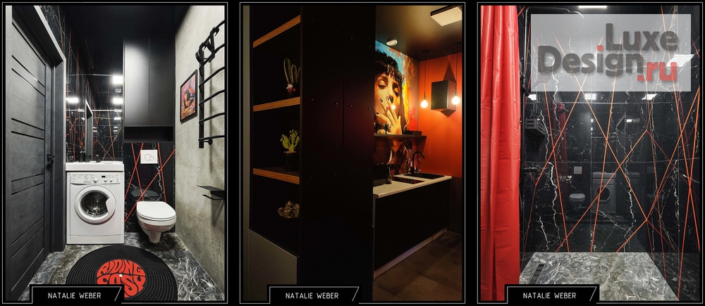 Дизайн интерьера апартаментов "Дизайн-проект интерьера "Криминальное чтиво"" (фото 3) от дизайнера Натали Вебер Дизайн интерьера апартаментов "Дизайн-проект интерьера "Криминальное чтиво"" (фото 3)