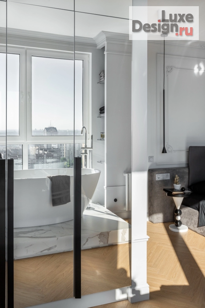 Дизайн интерьера квартиры студии "Черно-белое кино" (фото 23)