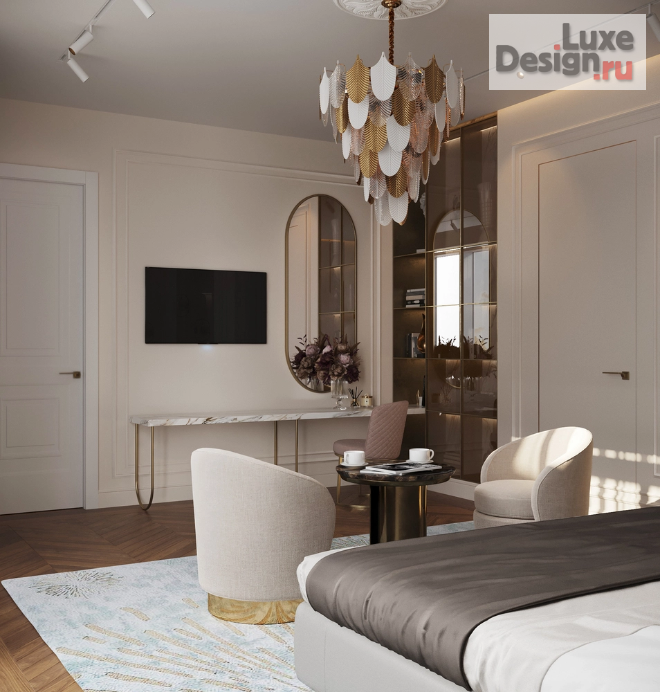 Дизайн интерьера частного дома "Спальня для старшего поколения в частном доме, Новорижское ш." (фото 3)