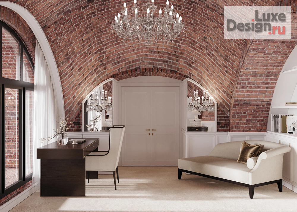 Дизайн интерьера апартаментов "Софийская набережная, Резиденция 1864, исторические кирпичные своды" (фото 13) от дизайнера Телегина Светлана Дизайн интерьера апартаментов "Софийская набережная, Резиденция 1864, исторические кирпичные своды" (фото 13)