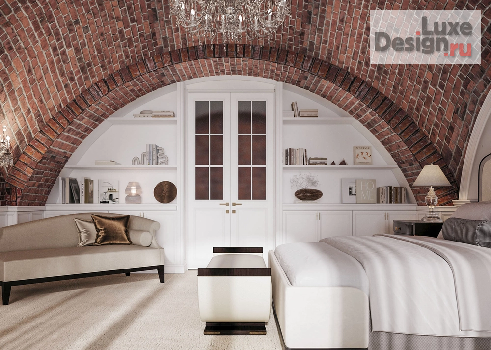 Дизайн интерьера апартаментов "Софийская набережная, Резиденция 1864, исторические кирпичные своды" (фото 16) от дизайнера Телегина Светлана Дизайн интерьера апартаментов "Софийская набережная, Резиденция 1864, исторические кирпичные своды" (фото 16)