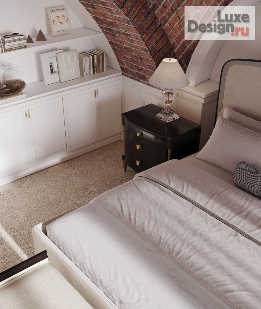 Дизайн интерьера апартаментов "Софийская набережная, Резиденция 1864, исторические кирпичные своды" (фото 17)