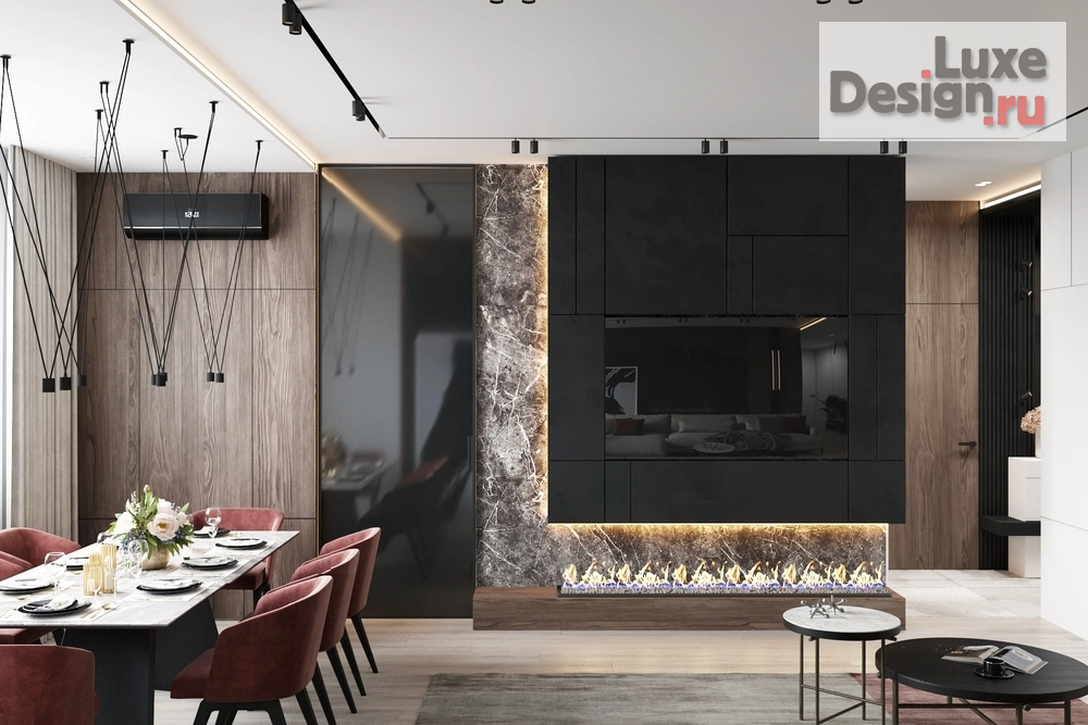 Дизайн интерьера трехкомнатной квартиры "ЖК На Пушкина. Квартира 134 м"." (фото 24)