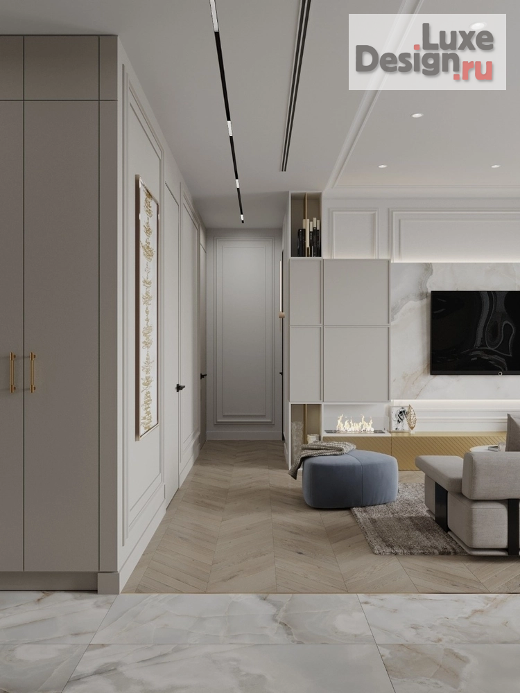 Дизайн интерьера трехкомнатной квартиры "ЖК Фили-Сити. Квартира 70 м2." (фото 7)