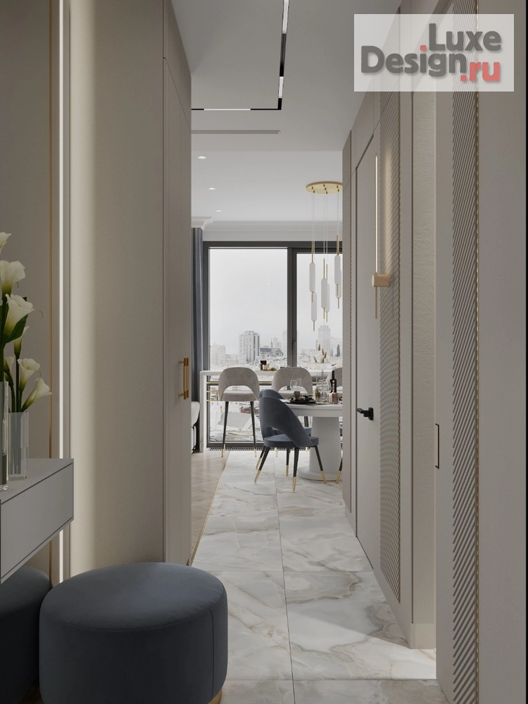 Дизайн интерьера трехкомнатной квартиры "ЖК Фили-Сити. Квартира 70 м2." (фото 9)