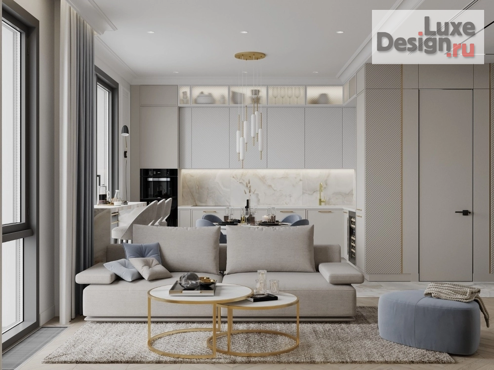 Дизайн интерьера трехкомнатной квартиры "ЖК Фили-Сити. Квартира 70 м2." (фото 12)