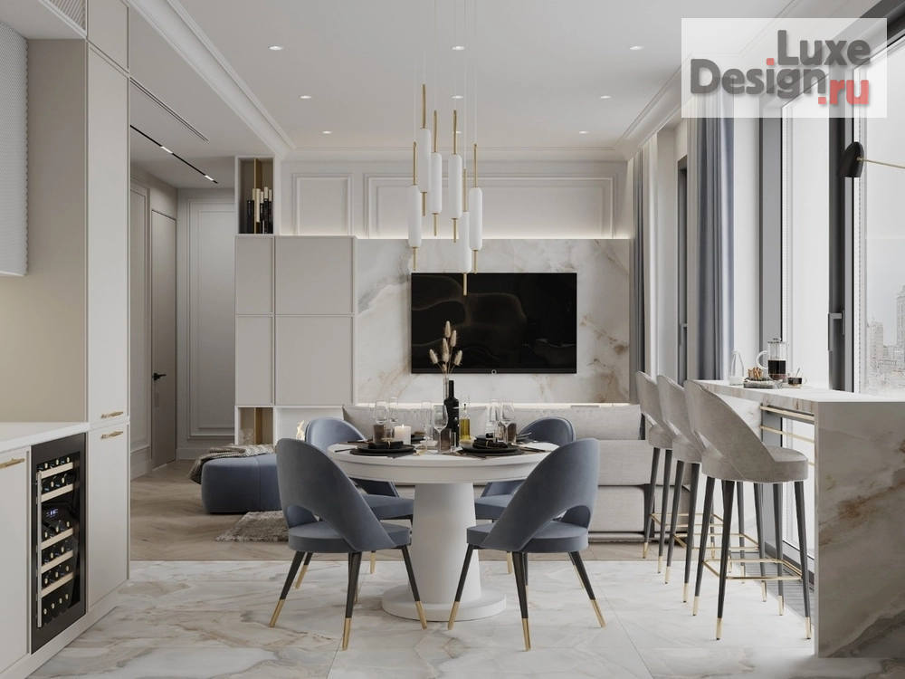 Дизайн интерьера трехкомнатной квартиры "ЖК Фили-Сити. Квартира 70 м2." (фото 13)