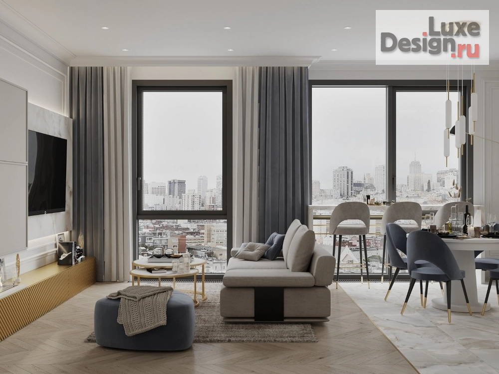 Дизайн интерьера трехкомнатной квартиры "ЖК Фили-Сити. Квартира 70 м2." (фото 14)