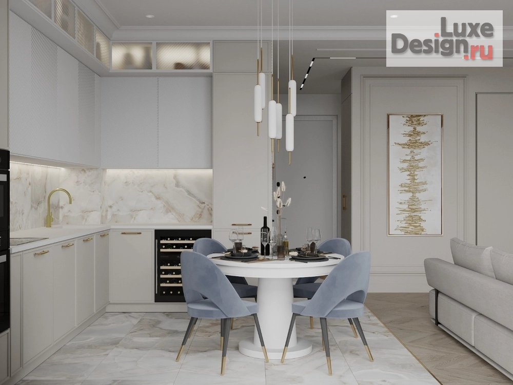 Дизайн интерьера трехкомнатной квартиры "ЖК Фили-Сити. Квартира 70 м2." (фото 15)