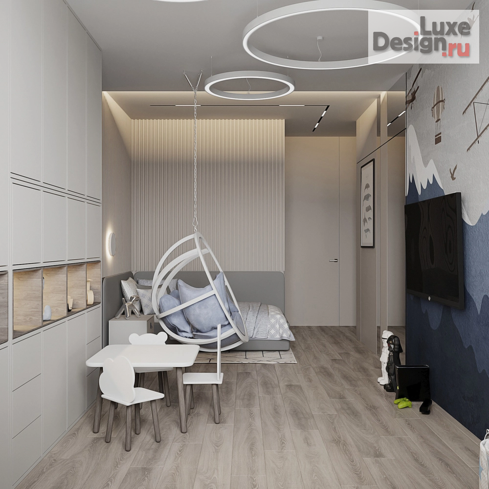 Дизайн интерьера трехкомнатной квартиры "ЖК На Пушкина. Квартира 134 м"." (фото 35)