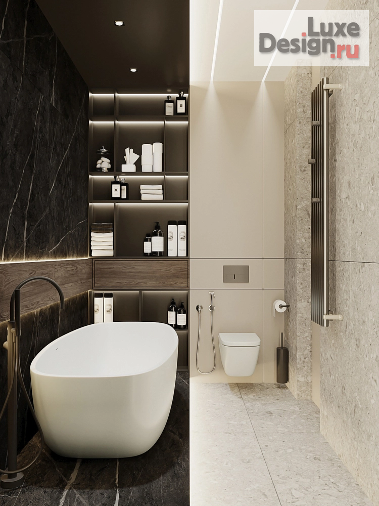 Дизайн интерьера трехкомнатной квартиры "ЖК На Пушкина. Квартира 134 м"." (фото 11)