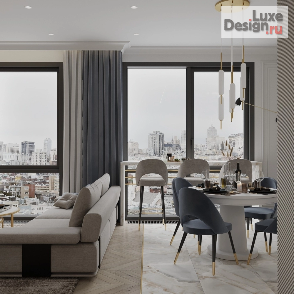 Дизайн интерьера трехкомнатной квартиры "ЖК Фили-Сити. Квартира 70 м2." (фото 20)