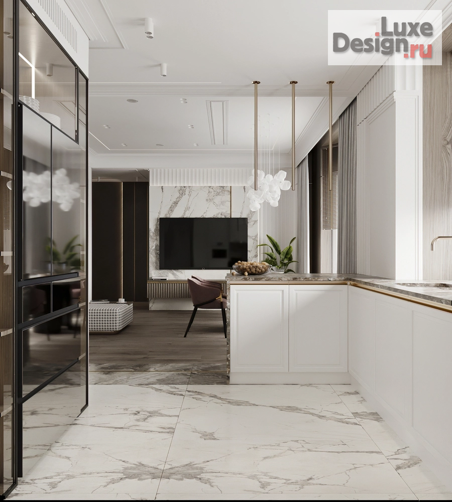 Дизайн интерьера квартиры "ЖК Алые паруса. Квартира 134 м2." (фото 11)