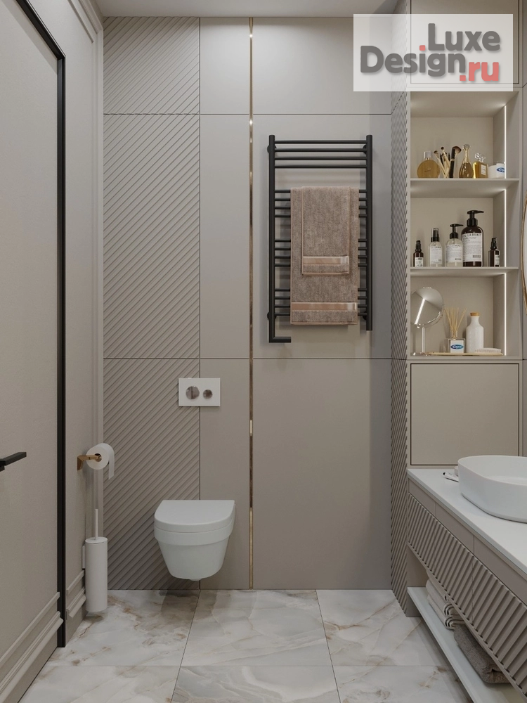 Дизайн интерьера трехкомнатной квартиры "ЖК Фили-Сити. Квартира 70 м2." (фото 34)