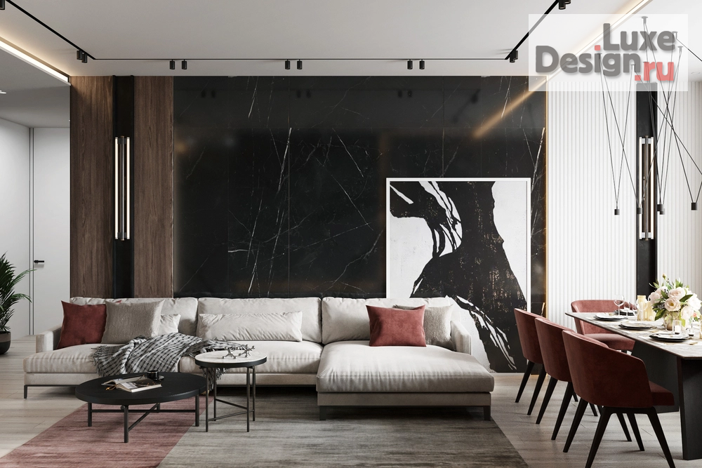 Дизайн интерьера трехкомнатной квартиры "ЖК На Пушкина. Квартира 134 м"." (фото 18)