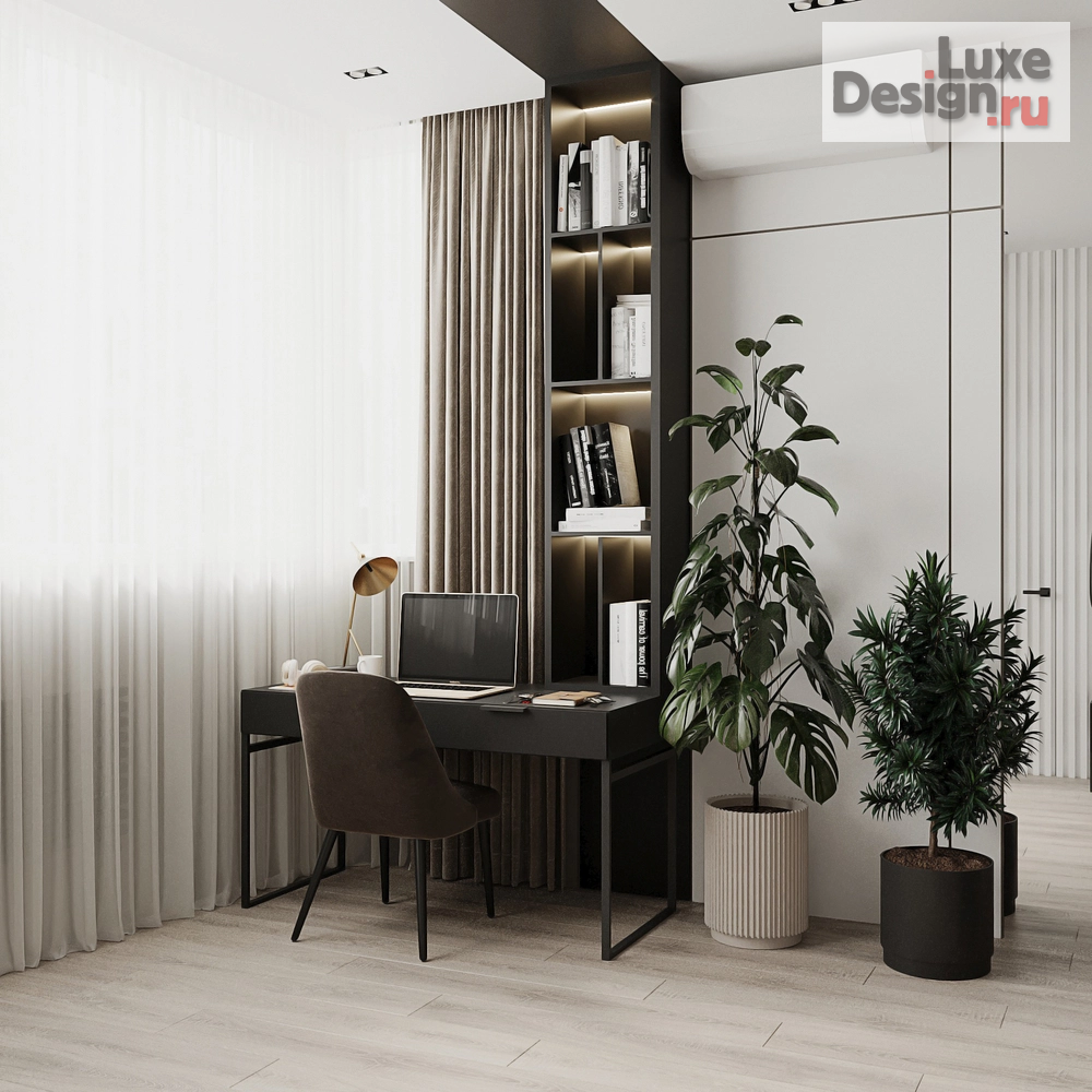 Дизайн интерьера трехкомнатной квартиры "ЖК На Пушкина. Квартира 134 м"." (фото 5)