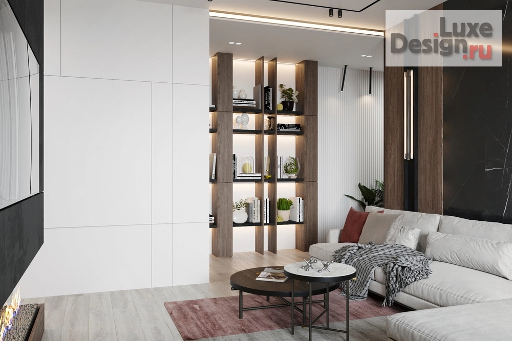 Дизайн интерьера трехкомнатной квартиры "ЖК На Пушкина. Квартира 134 м"." (фото 22)