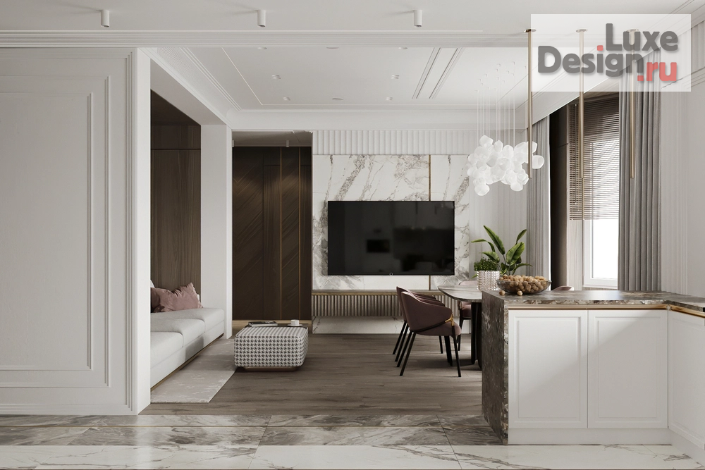 Дизайн интерьера квартиры "ЖК Алые паруса. Квартира 134 м2." (фото 1)
