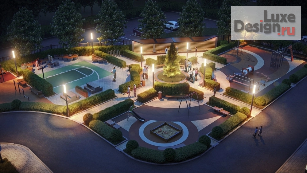 Общественная архитектура "Придомовая территория ЖК Лермонтов" (фото 5)