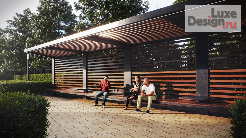 Общественная архитектура "Придомовая территория ЖК Лермонтов" (фото 7)