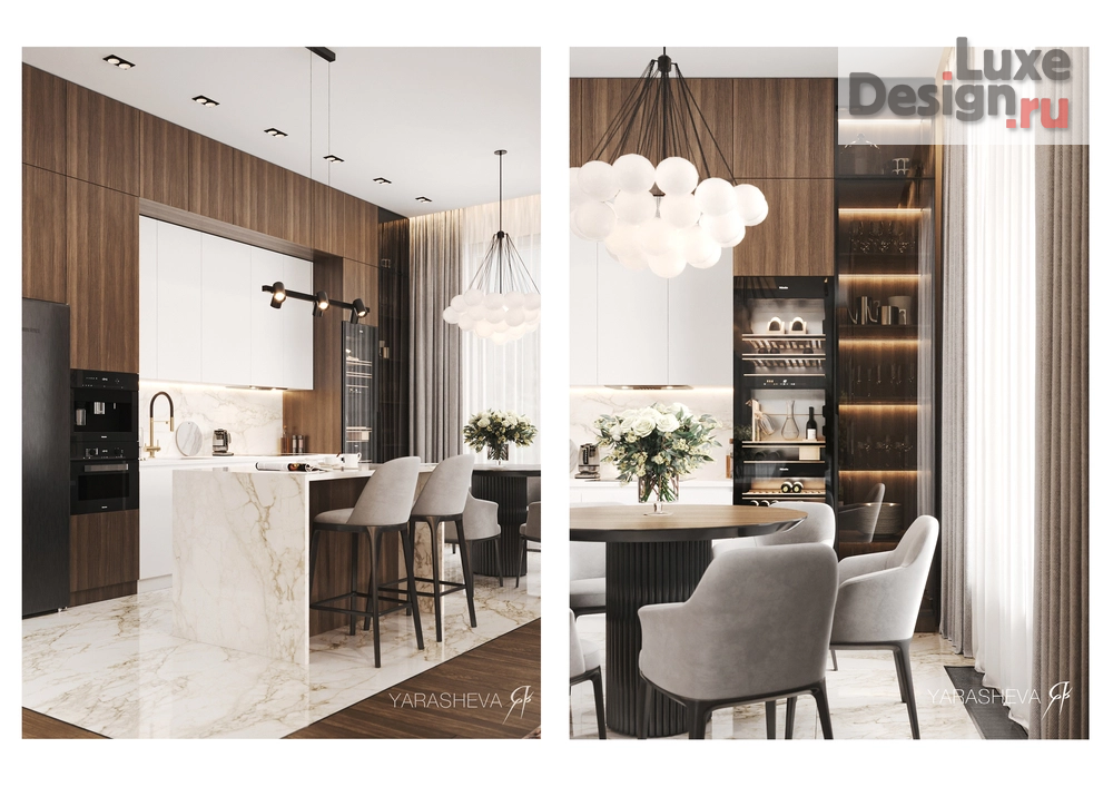 Дизайн интерьера квартиры "Дизайн интерьера кухни-гостиной" (фото 7)