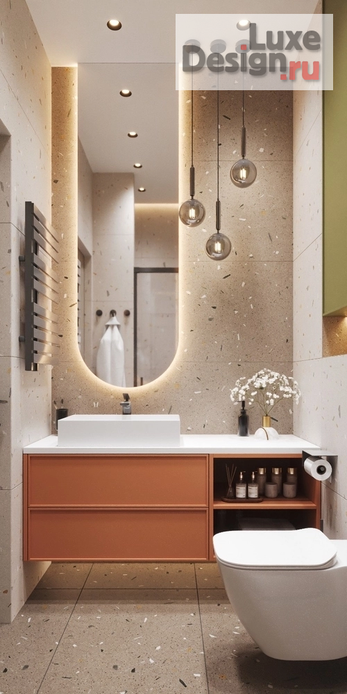 Дизайн интерьера ванной "Дизайн - проект детской ванной в ярких тонах" (фото 1)