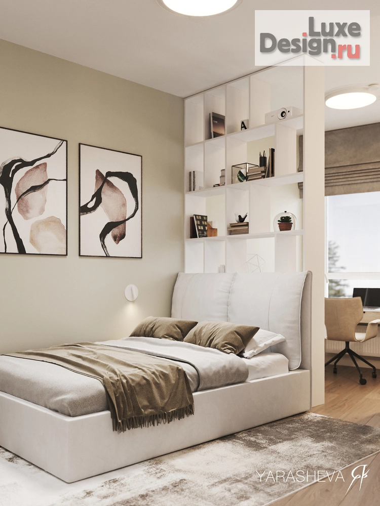 Дизайн интерьера четырехкомнатной квартиры "Дизайн интерьера квартиры в ЖК Кутузовград II 128 м кв." (фото 13)