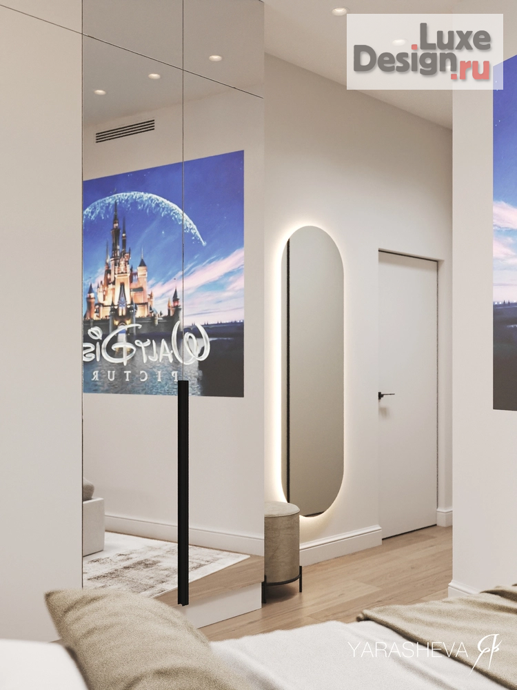 Дизайн интерьера спальни "Дизайн интерьера спальни в ЖК Кутузовград от Yarasheva Studio Design Interior" (фото 5) от дизайнера Яна Ярашева Дизайн интерьера спальни "Дизайн интерьера спальни в ЖК Кутузовград от Yarasheva Studio Design Interior" (фото 5)
