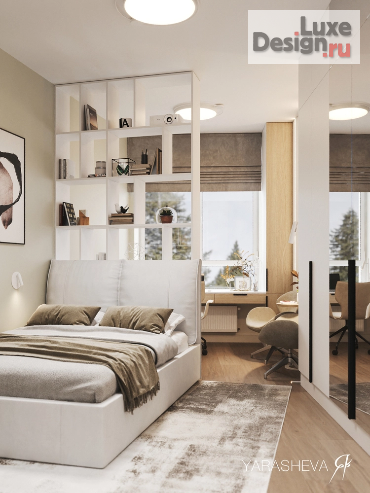 Дизайн интерьера четырехкомнатной квартиры "Дизайн интерьера квартиры в ЖК Кутузовград II 128 м кв." (фото 19)