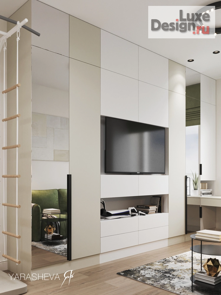 Дизайн интерьера четырехкомнатной квартиры "Дизайн интерьера квартиры в ЖК Кутузовград II 128 м кв." (фото 24)