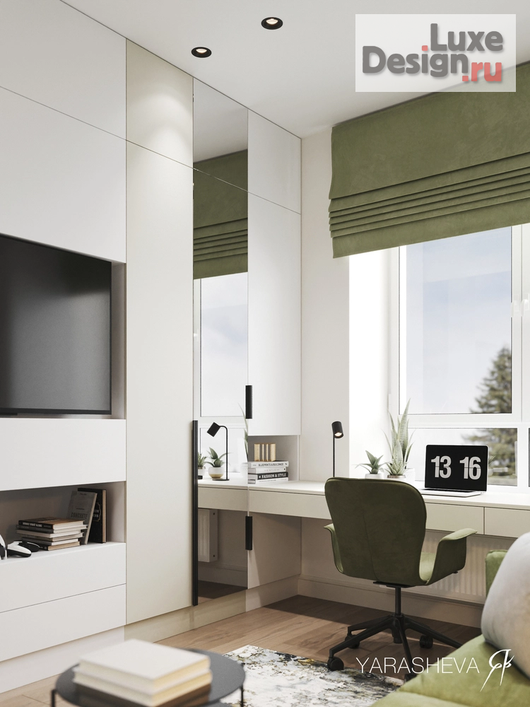 Дизайн интерьера четырехкомнатной квартиры "Дизайн интерьера квартиры в ЖК Кутузовград II 128 м кв." (фото 25)